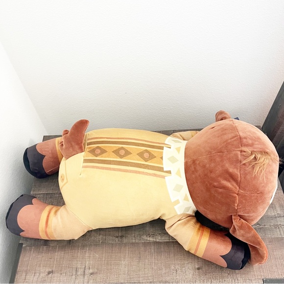 NWT Disney Parks Cuddleez Wish Valentino The Goat Large Plush Yellow Brown 24” - Picture 2 of 7